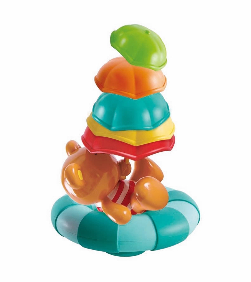 Hape Teddy's Umbrella Stackers Bath Toy