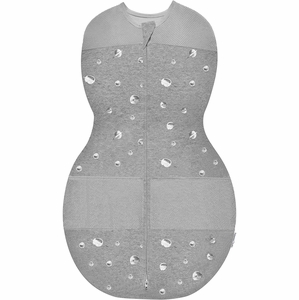 Happiest Baby Sleepea Swaddle - Grey melange with Planets (Large, 18-26 lbs)