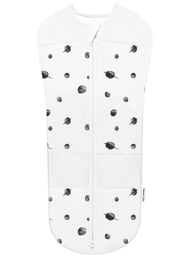 Happiest Baby Sleepea Swaddle White with Black (Large, 1826 lbs)