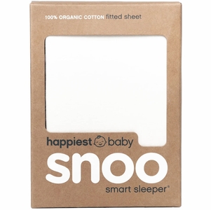 Happiest Baby SNOO Bassinet Fitted Sheet, Organic Cotton - White