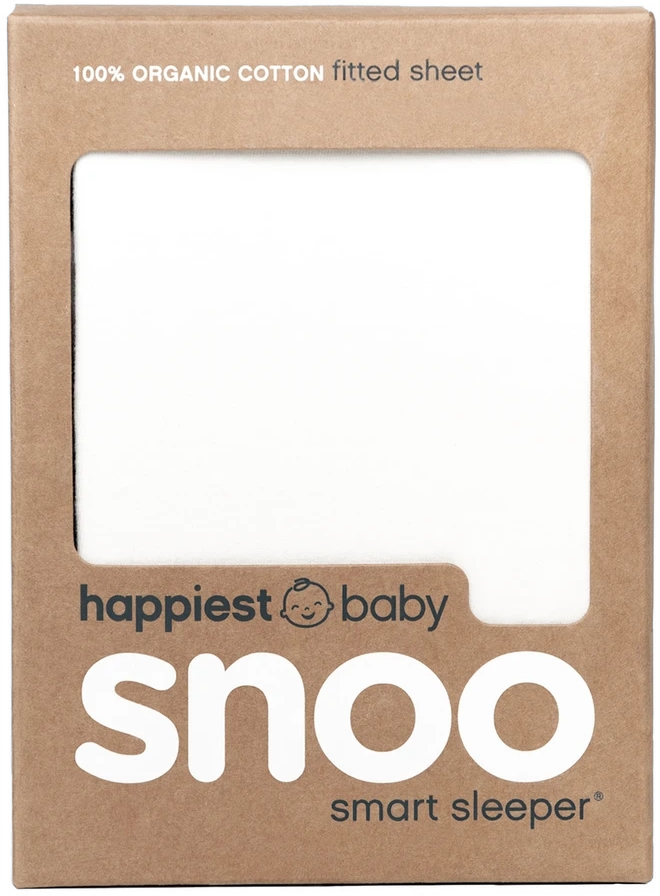Happiest Baby SNOO Fitted Sheet, Organic Cotton White