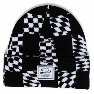 Herschel Elmer Beanie, Kids (3-7 Years) - Black/White Check
