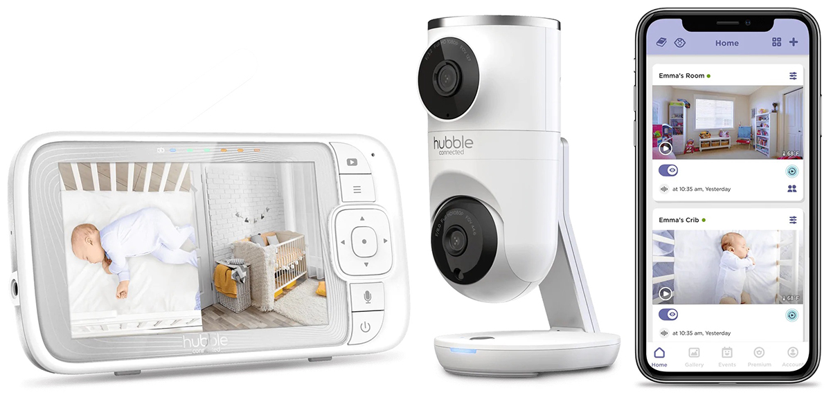 Hubble Connected Nursery Pal Dual Vision Smart Baby Monitor