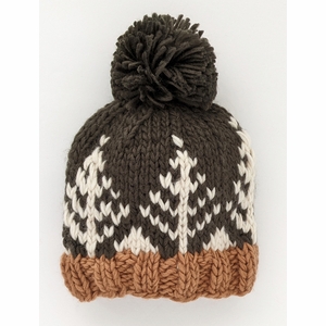 Huggalugs Forest Knit Beanie Hat - Loden, Small (0-6 months)