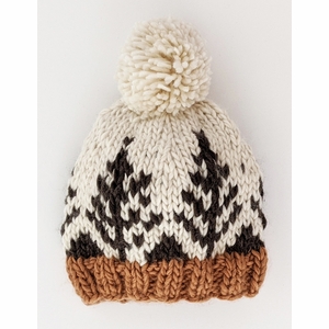 Huggalugs Forest Knit Beanie Hat - Natural, Medium (6-24 months)