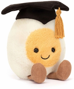 Jellycat Amuseable Boiled Egg Graduation, 6"