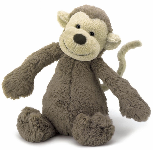 Jellycat Bashful Monkey, 7"