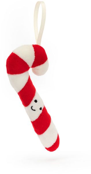 Jellycat Festive Folly Candy Cane Ornament, 5"