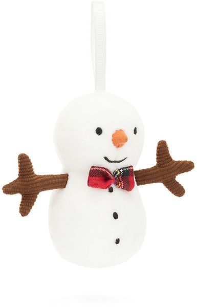 Jellycat Festive Folly Snowman, 3"