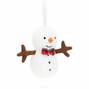 Jellycat Festive Folly Snowman, 3"