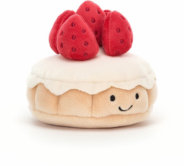 Jellycat Pretty Patisserie Tarte Aux Fraises, 4"
