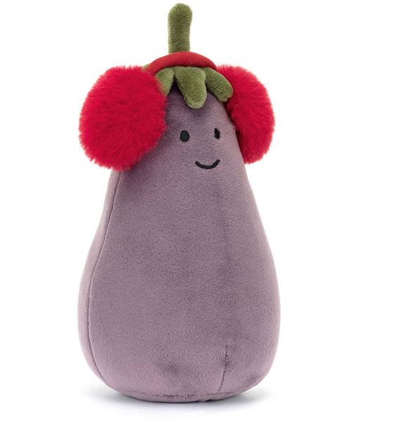 Jellycat Toastie Vivacious Red Eggplant, 6"