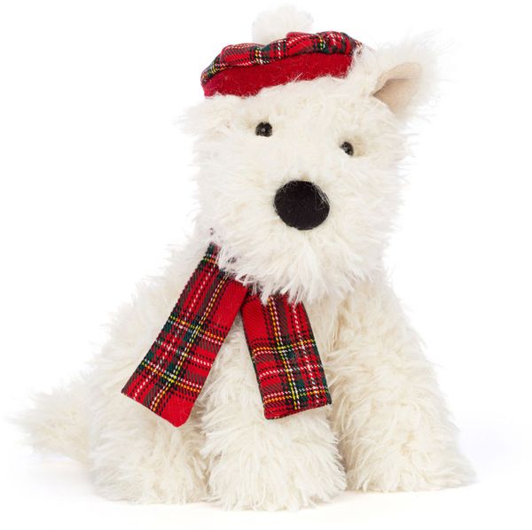 Jellycat Winter Warmer Munro Scottie Dog, 8"