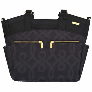 JJ Cole Camber Diaper Bag - Black & Gold