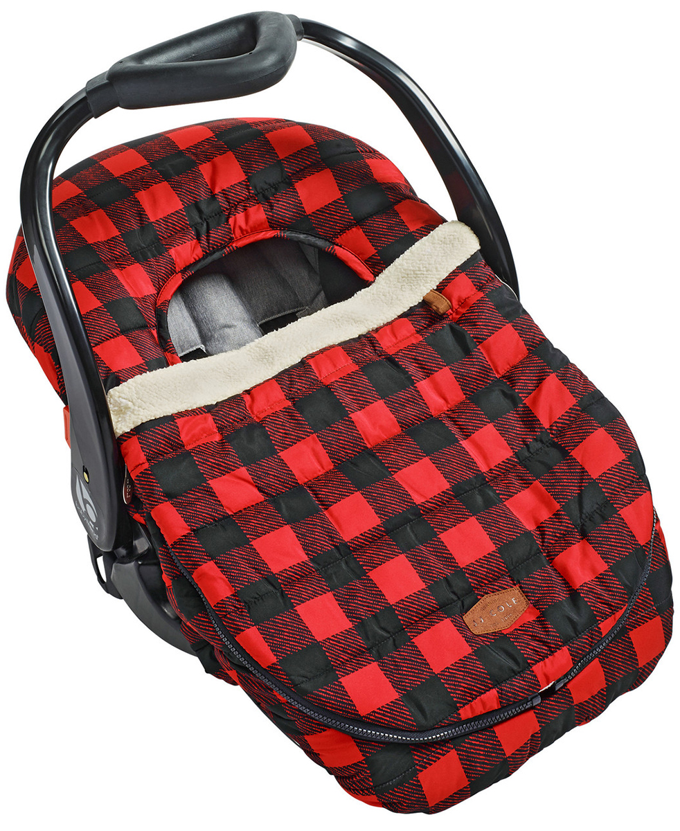 JJ Cole Car Seat Cover - Buffalo Check
