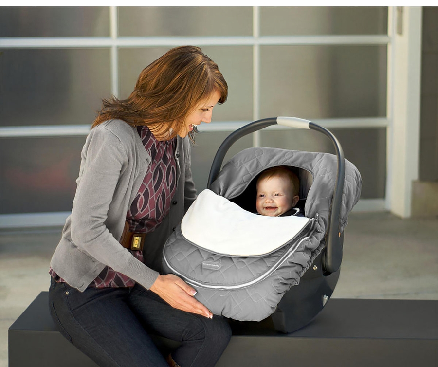 JJ Cole Infant Car Seat Cover Graphite