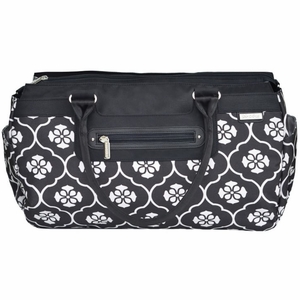 JJ Cole Parker Diaper Bag - Black Floret