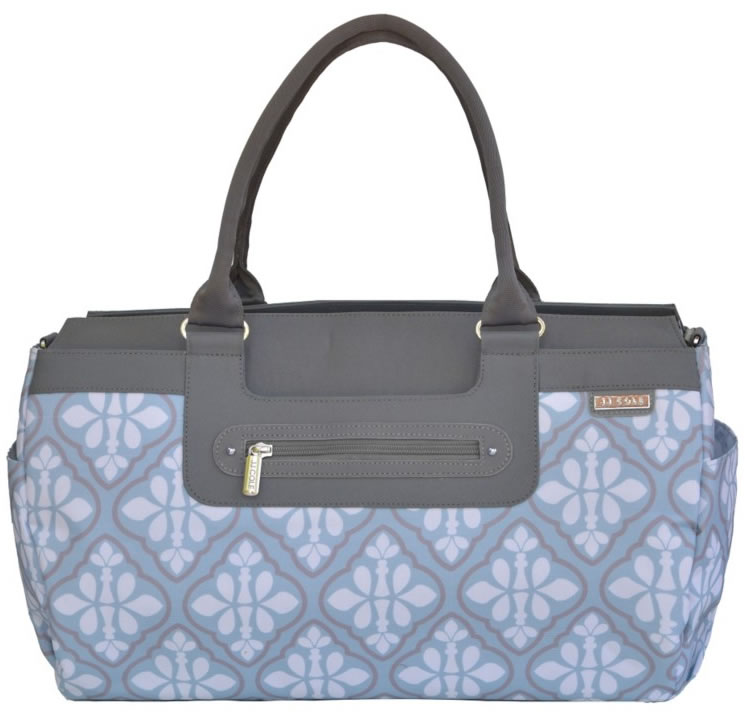 JJ Cole Parker Diaper Bag Blue Iris