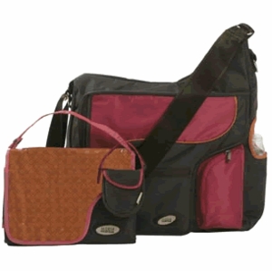 JJ Cole System Bag in Cocoa/Pink