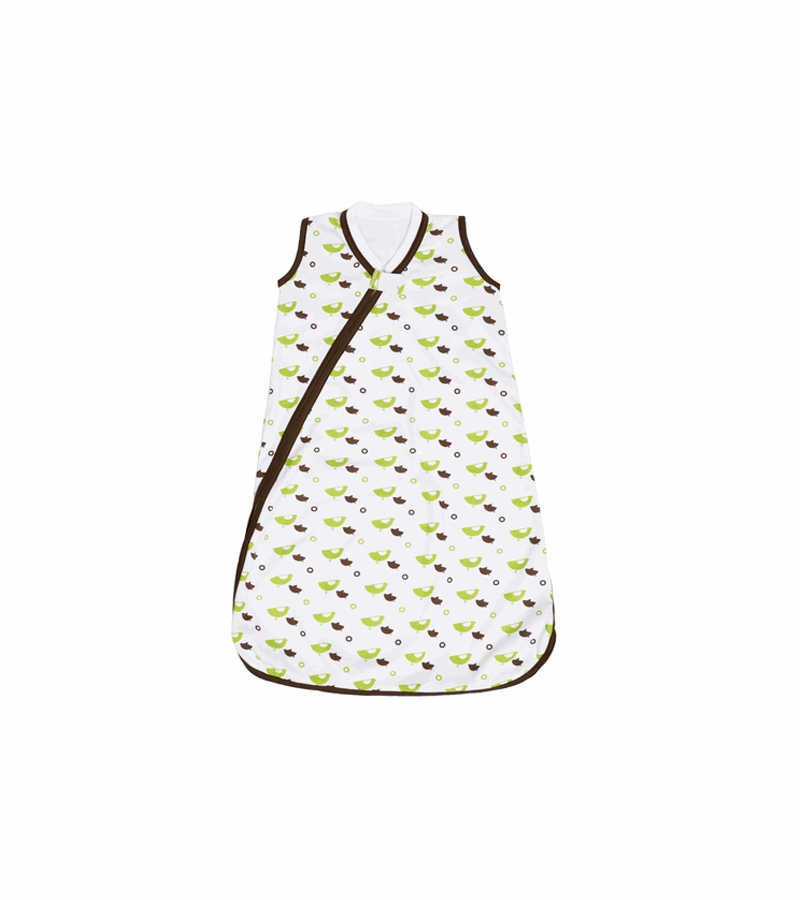 JJ Cole Wearable Blanket in Green Birds 612 Months