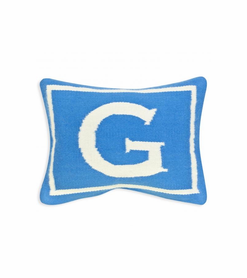 Jonathan Adler Junior Letter G Pillow in Blue