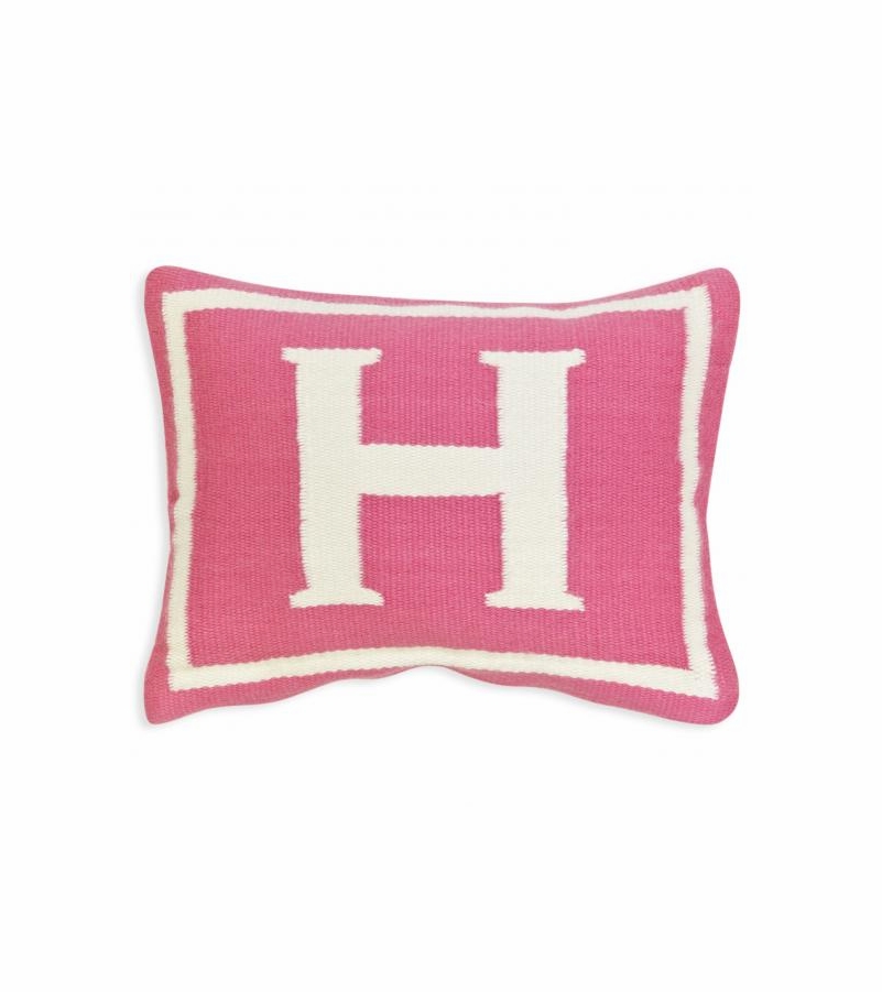 Jonathan Adler Junior Letter H Pillow in Pink