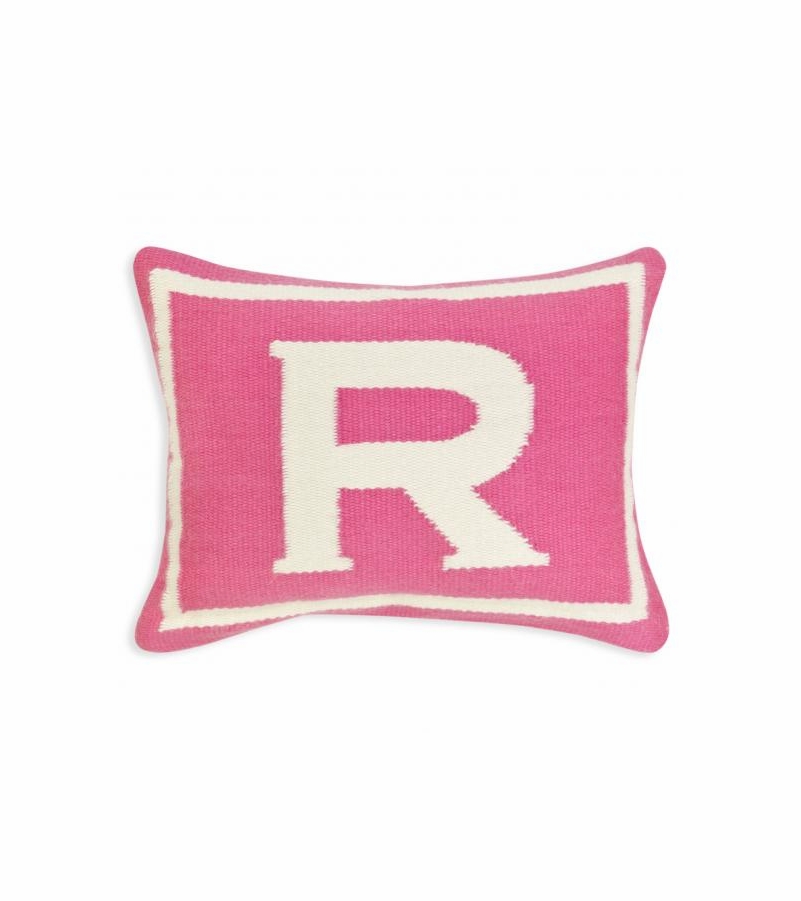 Jonathan Adler Junior Letter R Pillow in Pink