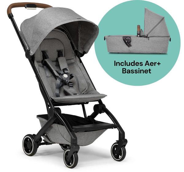 Joolz Aer+ Lightweight Compact Stroller + Bundle Delightful Grey