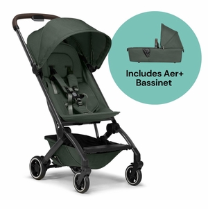 Joolz Aer+ Lightweight Compact Stroller + Bassinet Bundle - Forest Green