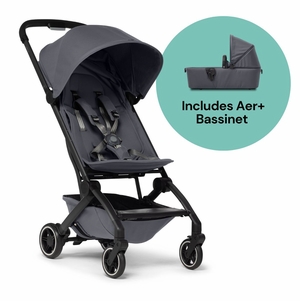 Joolz Aer+ Lightweight Compact Stroller + Bassinet Bundle - Stone Grey
