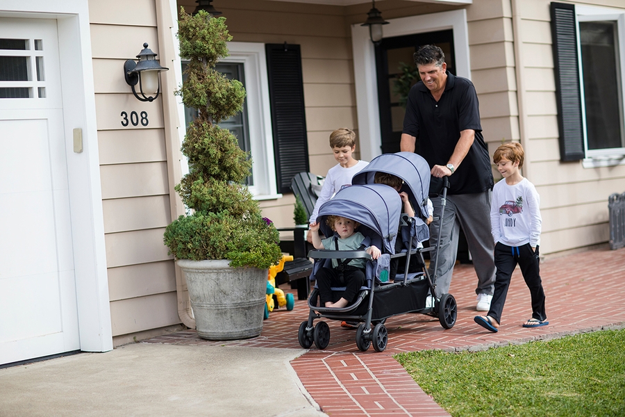 Joovy Big Caboose Triple Stroller Jet