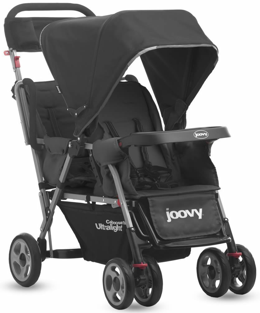 Joovy Caboose Too Ultralight StandOn Tandem Stroller in Black