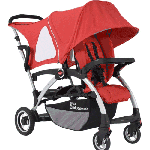 Joovy Ergo Caboose Deluxe Fleece Package in Red
