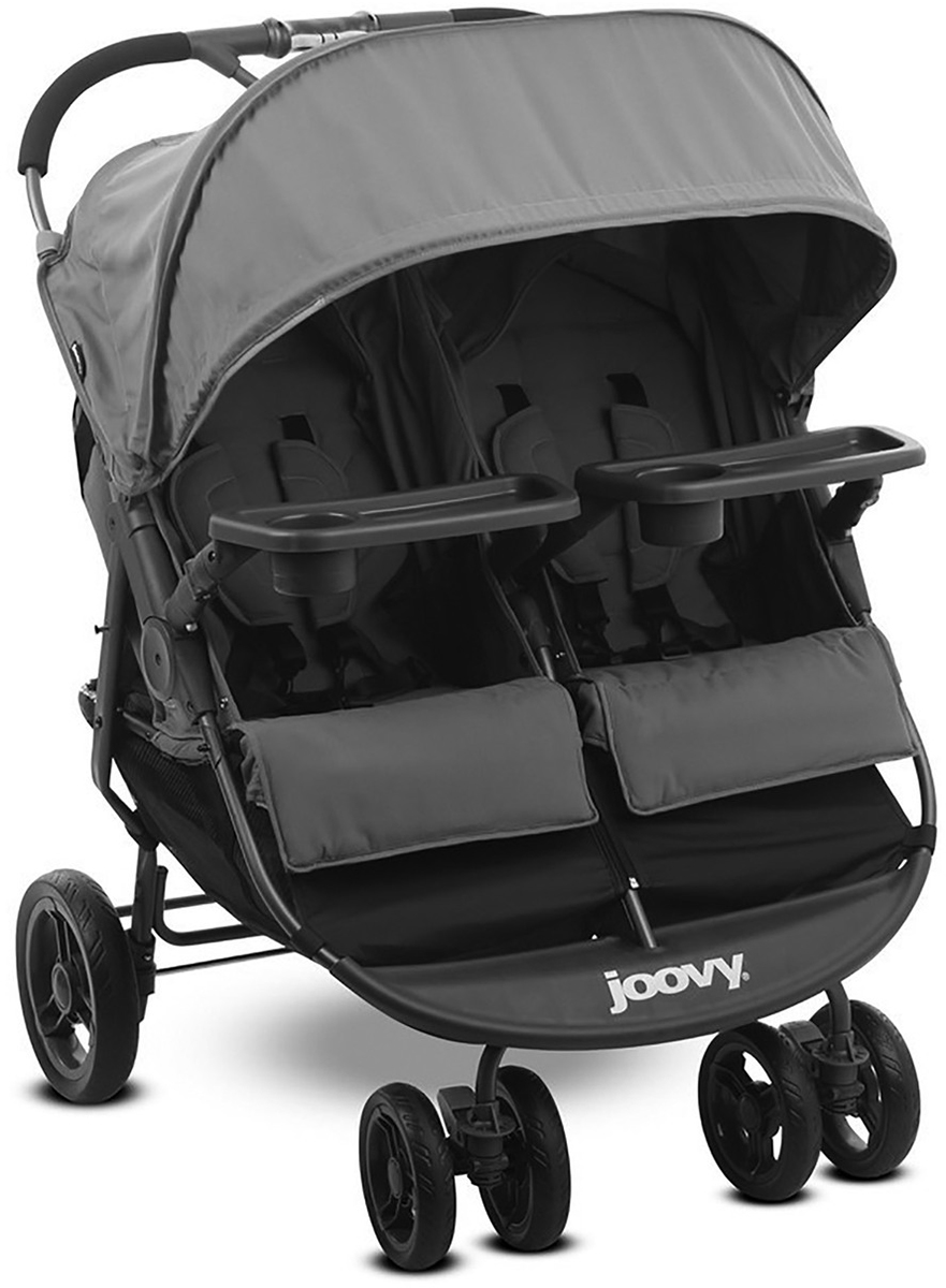 Joovy Scooter X2 Double Stroller with Tray Charcoal