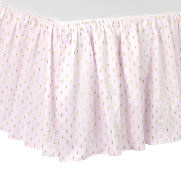 Just Born Sparkle Crib Skirt Pink