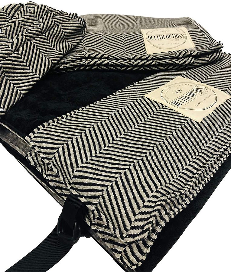 Keenz 7S Stroller Wagon Liner with Matching Blanket & Harness Pad Covers Herringbone