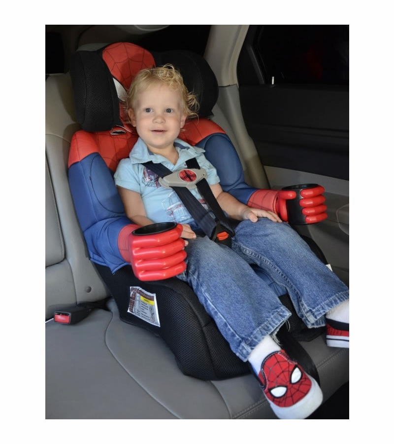 KidsEmbrace Harness Booster Car Seat Ultimate SpiderMan, Black