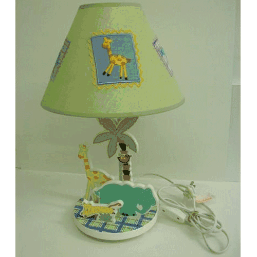 KidsLine Malawi Safari Animal Lamp & Shade