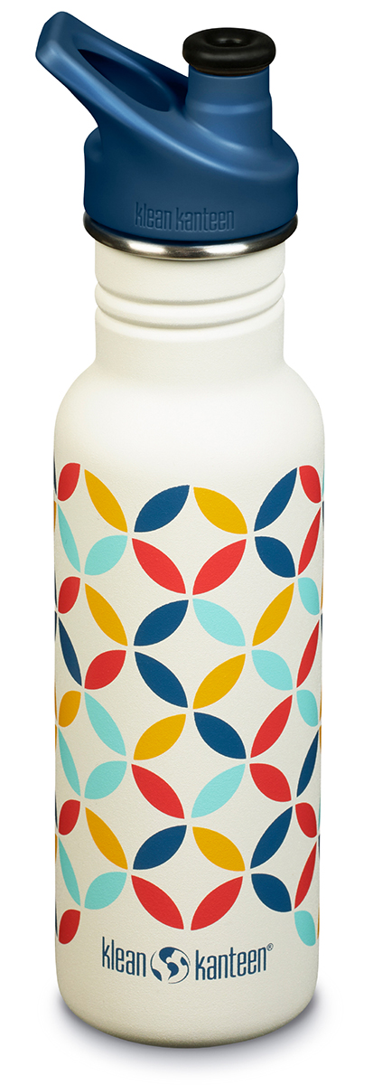Klean Kanteen Classic Stainless Steel Bottle, 18 oz - Retro Dot