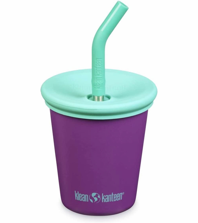 Klean Kanteen Kid Cup with Straw Lid, 10oz Sparkling Grape