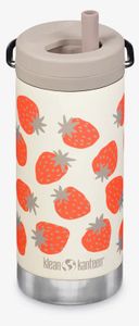 Klean Kanteen TKWide Insulated Bottle with Twist Cap, 12 oz - Strawberries