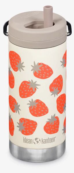 Klean Kanteen TKWide Insulated Bottle with Twist Cap, 12 oz - Strawberries
