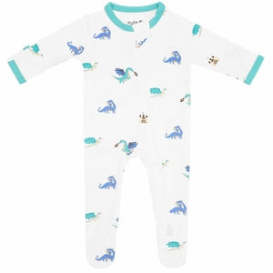Kyte Baby Zippered Footie - Dragon (6-12M)