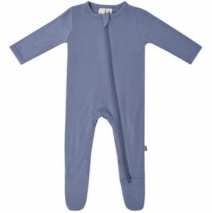 Kyte Baby Zippered Footie - Slate (3-6 months)