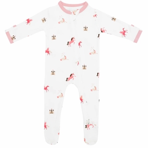 Kyte Baby Zippered Footie - Unicorn (0-3M)