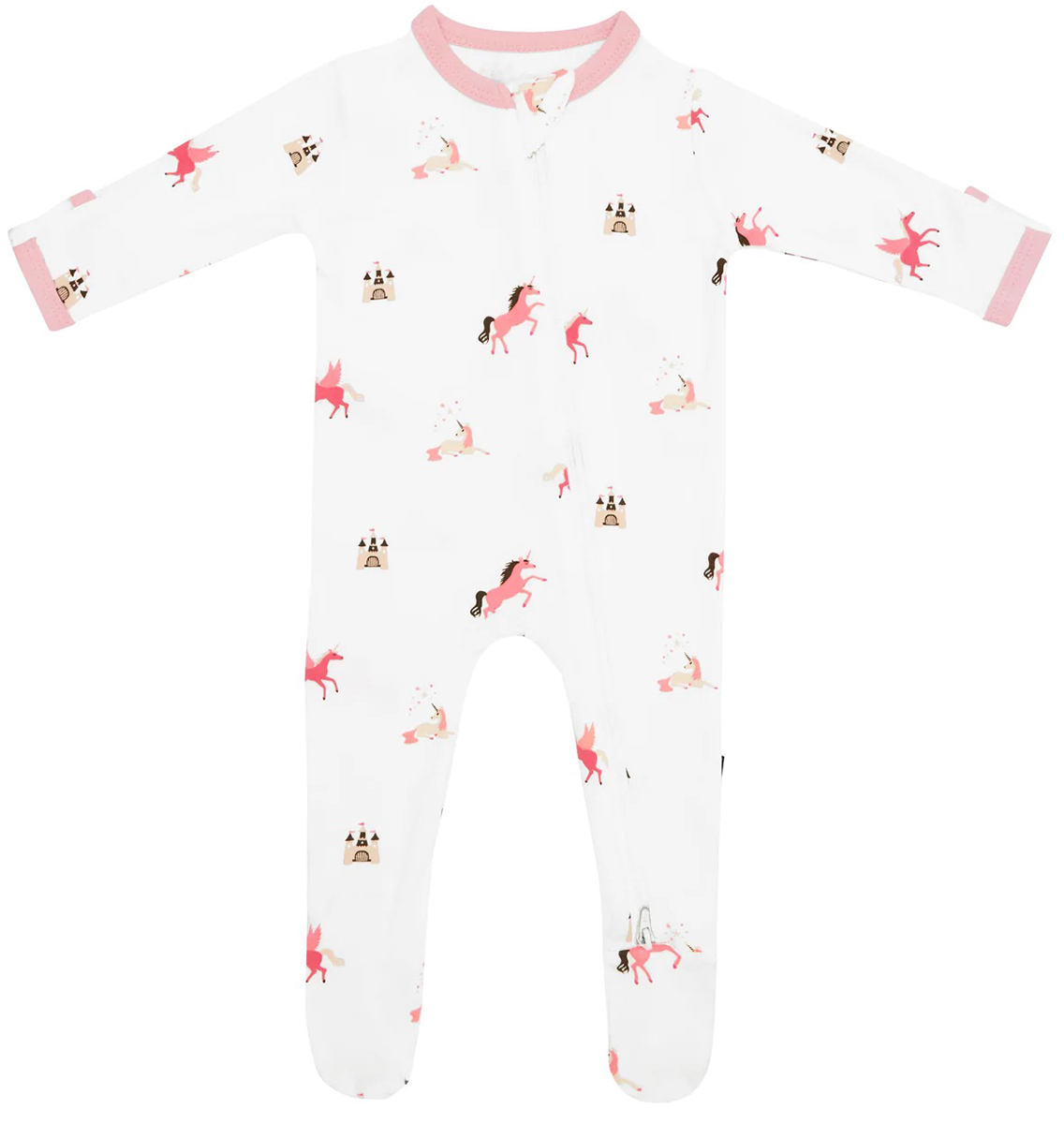 Kyte Baby Zippered Footie - Unicorn (0-3M)