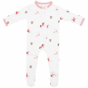Kyte Baby Zippered Footie - Unicorn (6-12M)