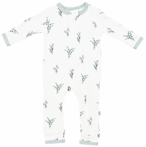 Kyte Baby Zippered Romper - Eucalyptus (6-12M)