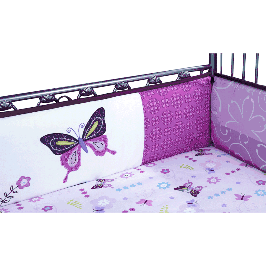 Lambs & Ivy Butterfly Lane Crib Bumper