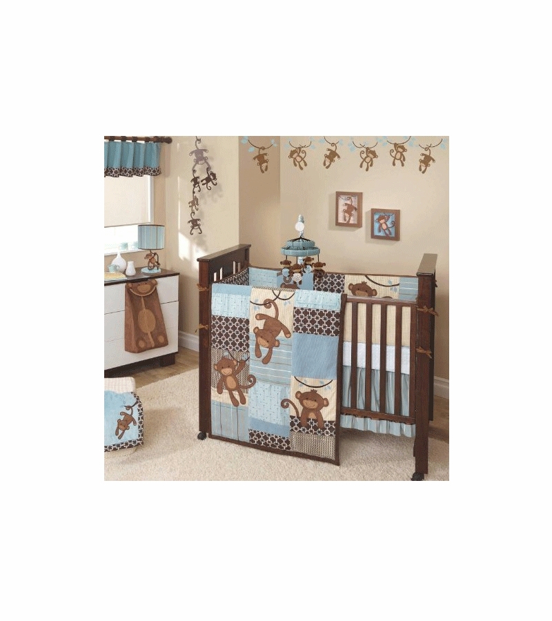 Lambs & Ivy Giggles 5 Piece Crib Bedding Set